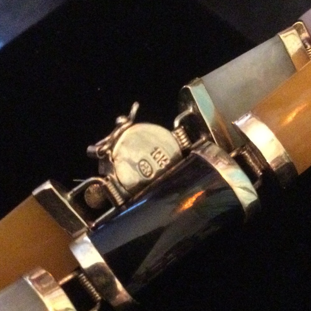Genuine 10K Gold Colors Of Jade Bracelet - Picture 4 of 9